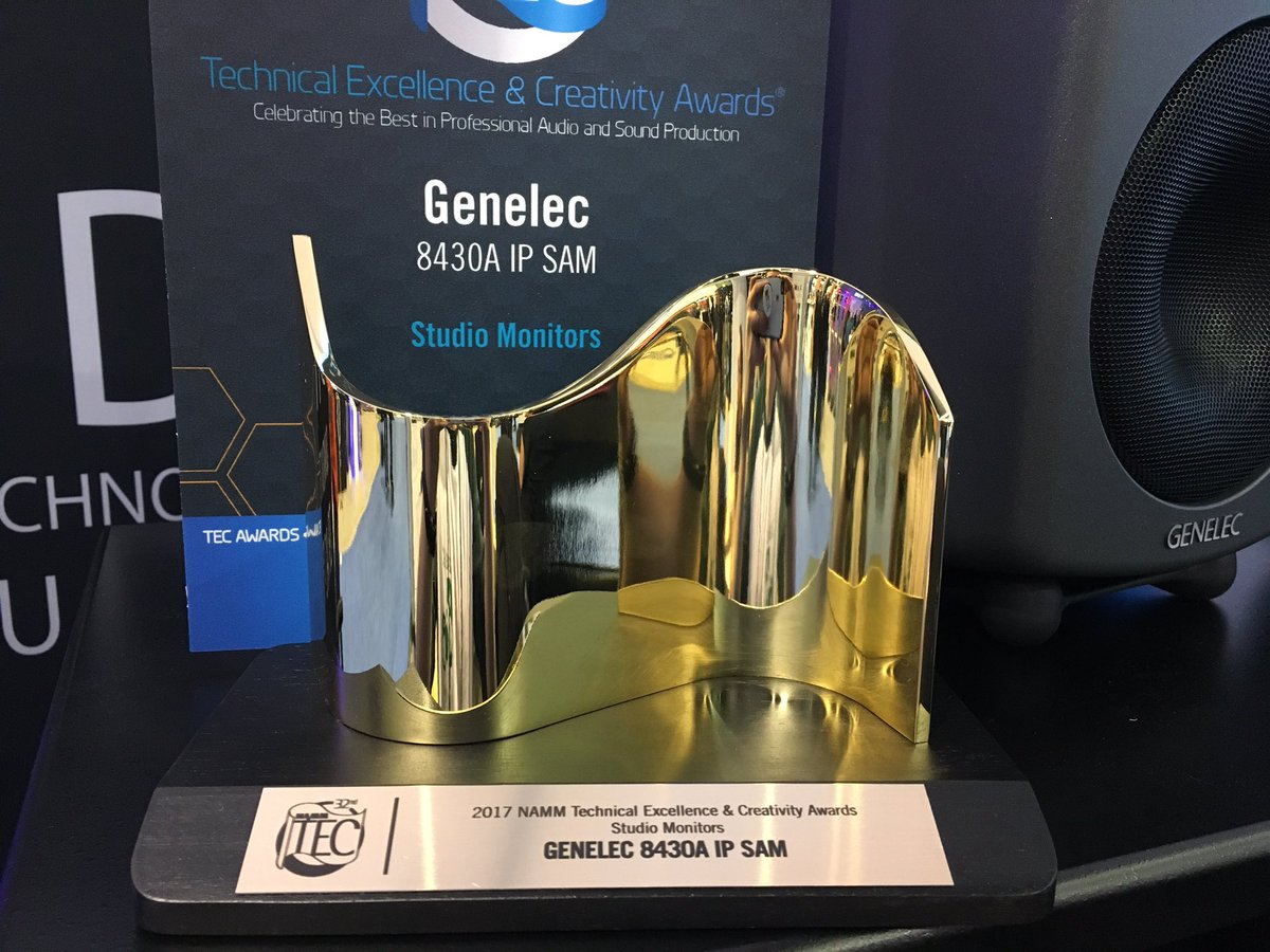 El Monitor de audio sobre IP Genelec 8430 recibe el premio TEC