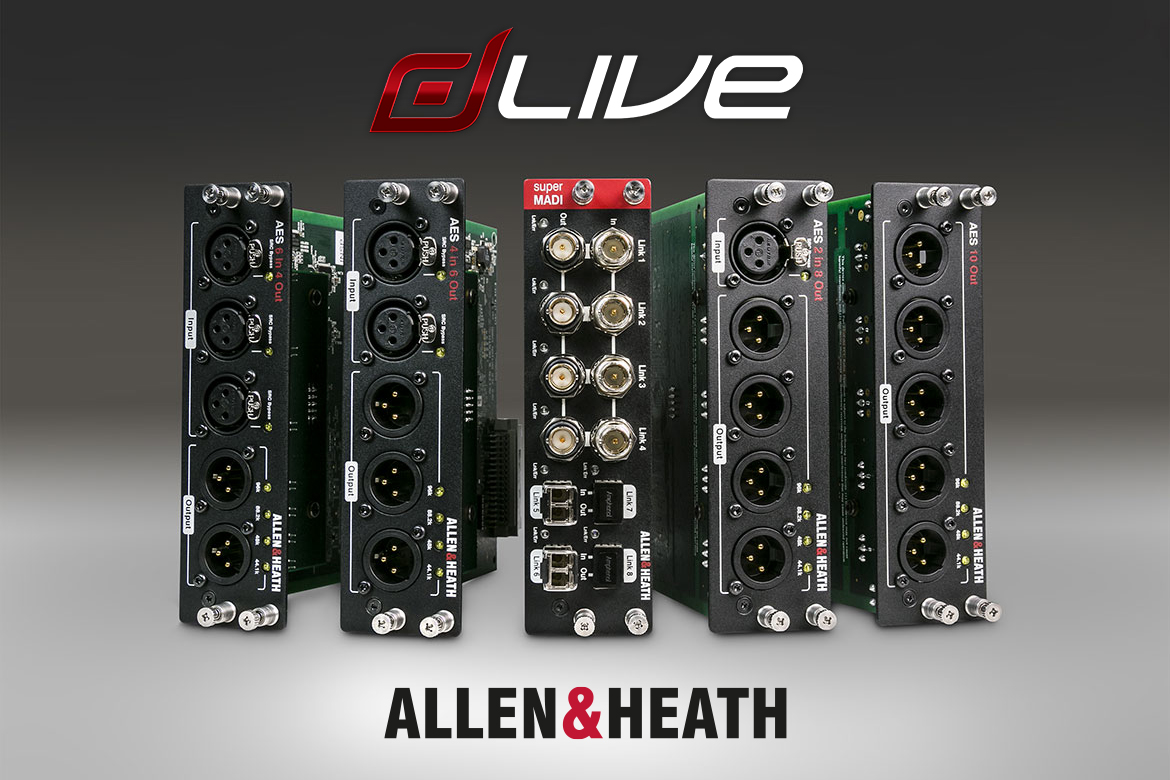 Allen & Heath amplía las opciones de interfaces para dLive